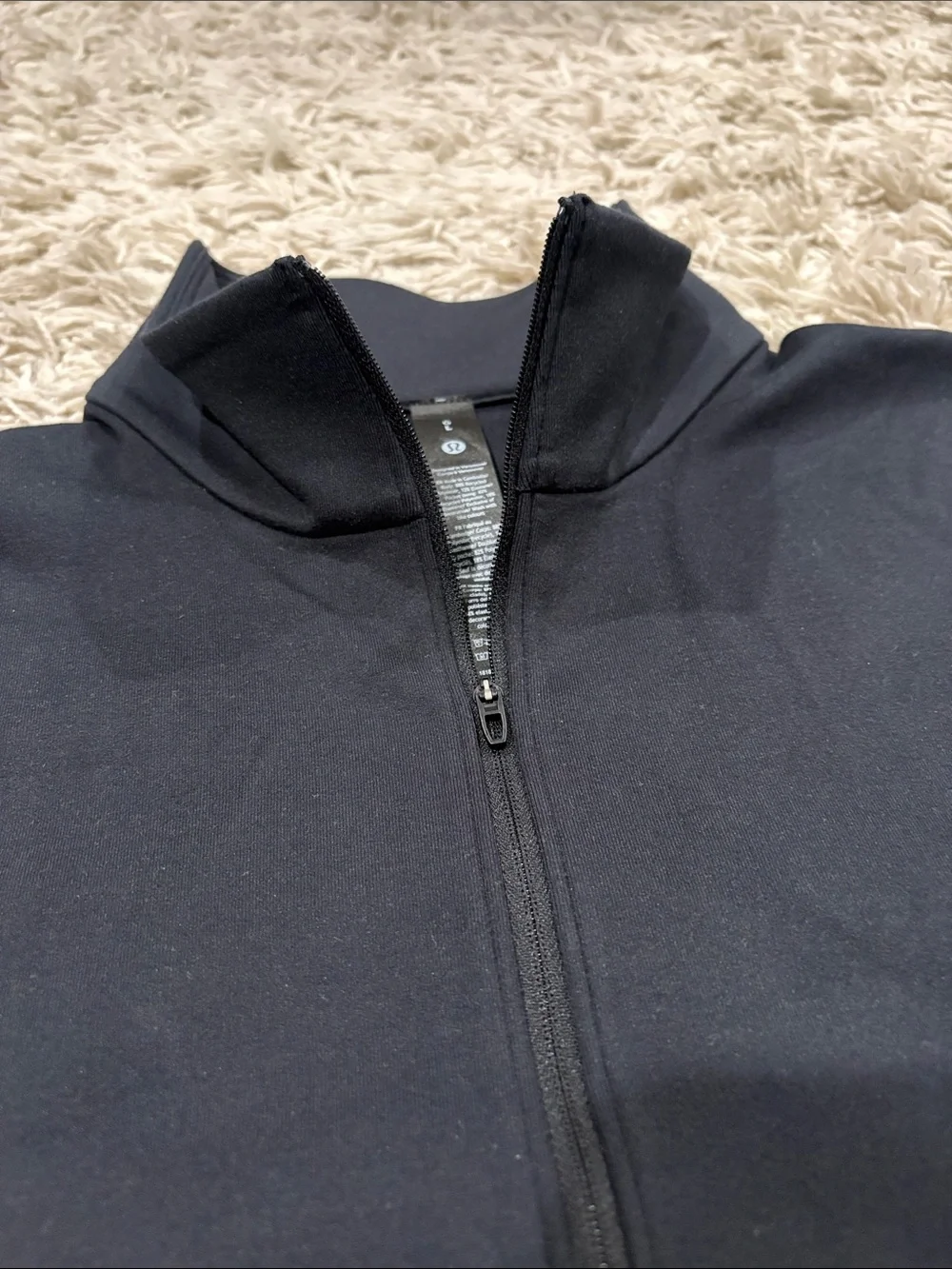 lululemon athletica Men's Black Quarter-Zip Pullover